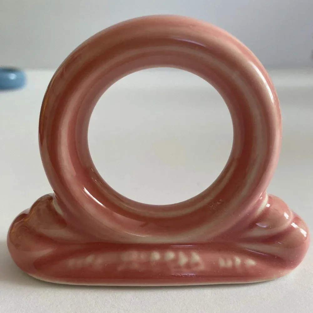Fiestaware Retired Color Rose Discontinued Napkin Ring
